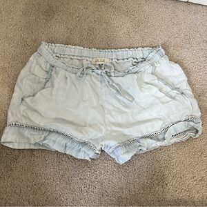 Bella Dahl Mid Waist Light Blue Shorts